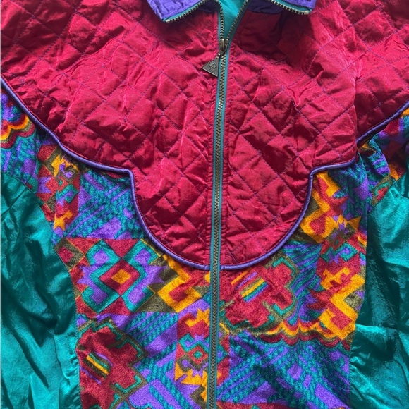 Casual Isle Retro Quilted Bomber Jacket - Picture 3 of 4